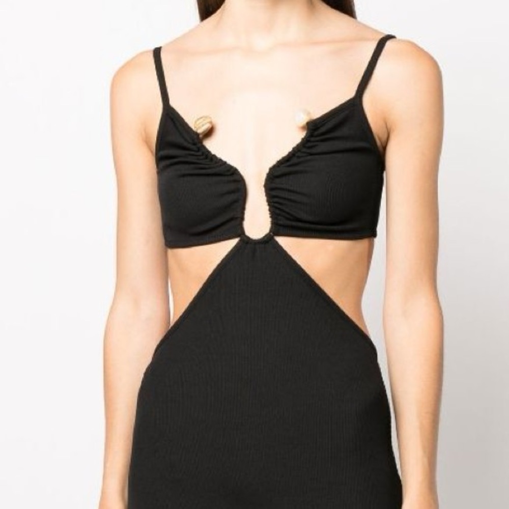 CHRISTOPHER ESBER Crystal cutout maxi dress Size US 2